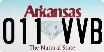 AR license plate 011VVB