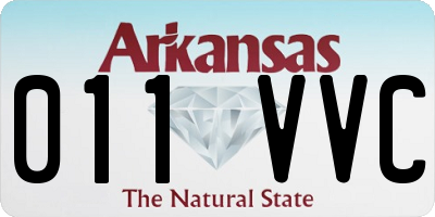 AR license plate 011VVC