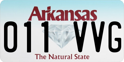AR license plate 011VVG