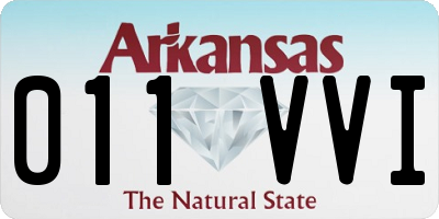 AR license plate 011VVI