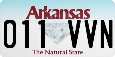 AR license plate 011VVN