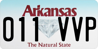 AR license plate 011VVP