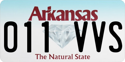 AR license plate 011VVS