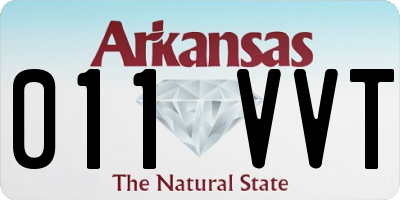 AR license plate 011VVT