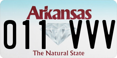 AR license plate 011VVV