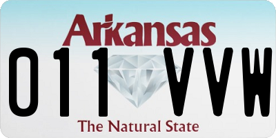 AR license plate 011VVW