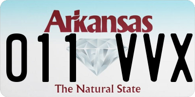 AR license plate 011VVX