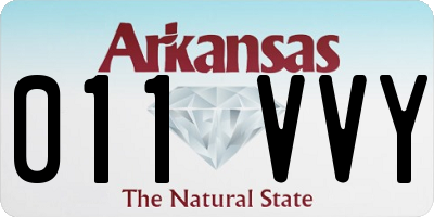 AR license plate 011VVY