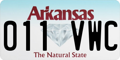 AR license plate 011VWC