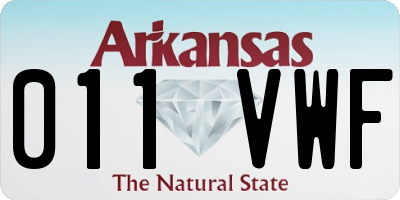 AR license plate 011VWF