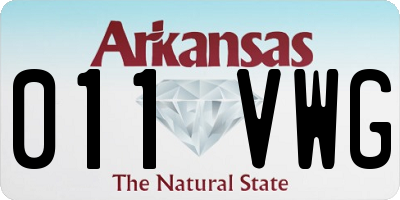 AR license plate 011VWG