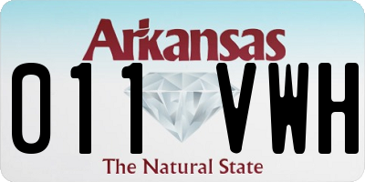 AR license plate 011VWH