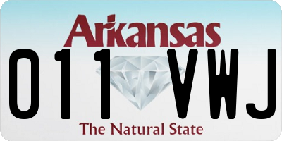 AR license plate 011VWJ