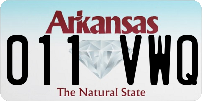 AR license plate 011VWQ