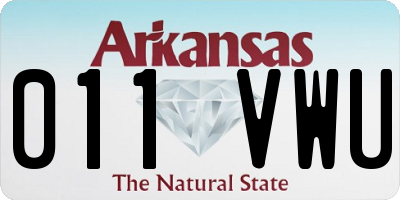 AR license plate 011VWU