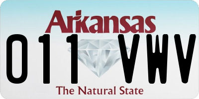 AR license plate 011VWV