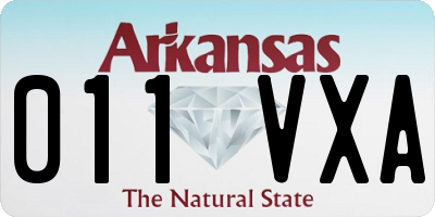 AR license plate 011VXA