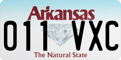AR license plate 011VXC