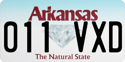 AR license plate 011VXD