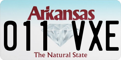 AR license plate 011VXE
