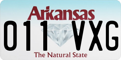 AR license plate 011VXG