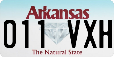 AR license plate 011VXH