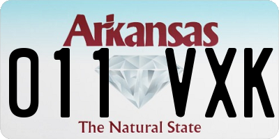 AR license plate 011VXK