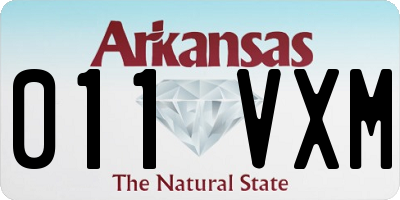 AR license plate 011VXM