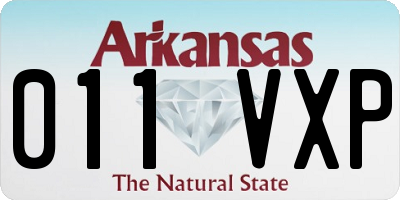 AR license plate 011VXP