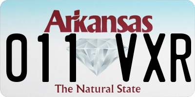AR license plate 011VXR
