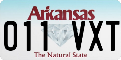 AR license plate 011VXT