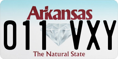 AR license plate 011VXY