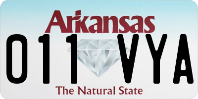 AR license plate 011VYA