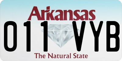 AR license plate 011VYB