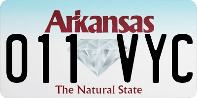 AR license plate 011VYC