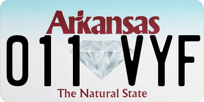 AR license plate 011VYF