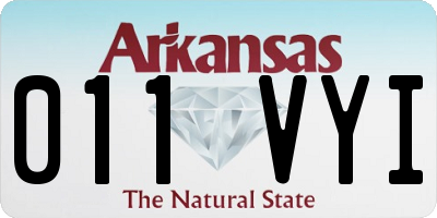 AR license plate 011VYI