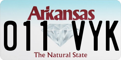 AR license plate 011VYK