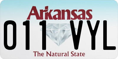 AR license plate 011VYL