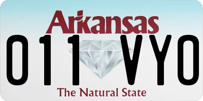 AR license plate 011VYO