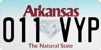 AR license plate 011VYP