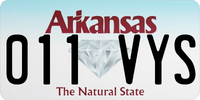 AR license plate 011VYS