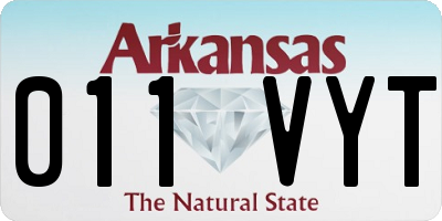 AR license plate 011VYT