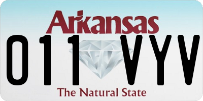 AR license plate 011VYV