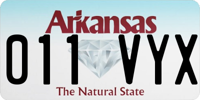 AR license plate 011VYX