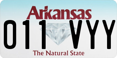 AR license plate 011VYY