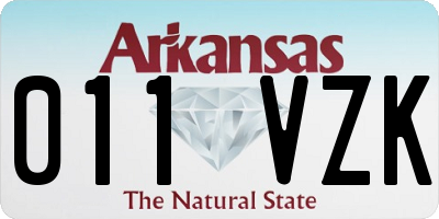 AR license plate 011VZK