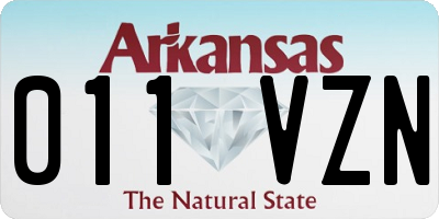 AR license plate 011VZN