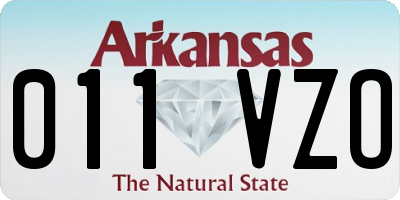 AR license plate 011VZO