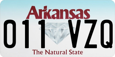 AR license plate 011VZQ